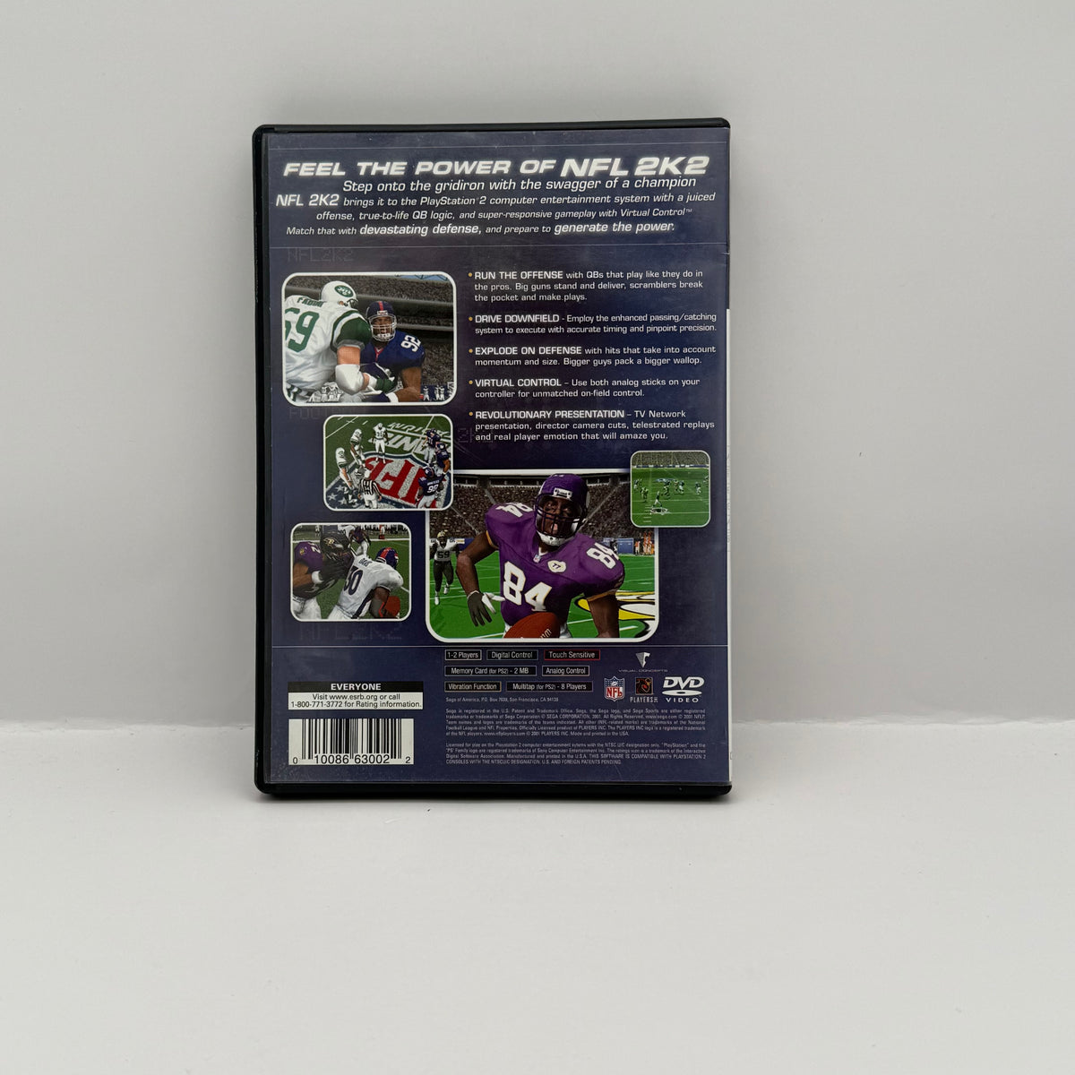 NFL 2K2 - PS2 - CIB