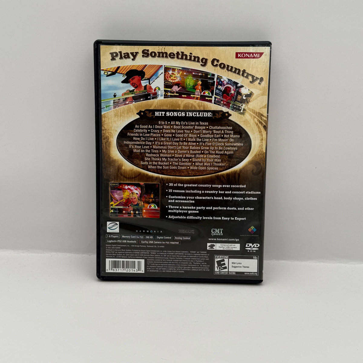 CMT Presents: Karaoke Revolution Country (Game Only) - PS2 - CIB