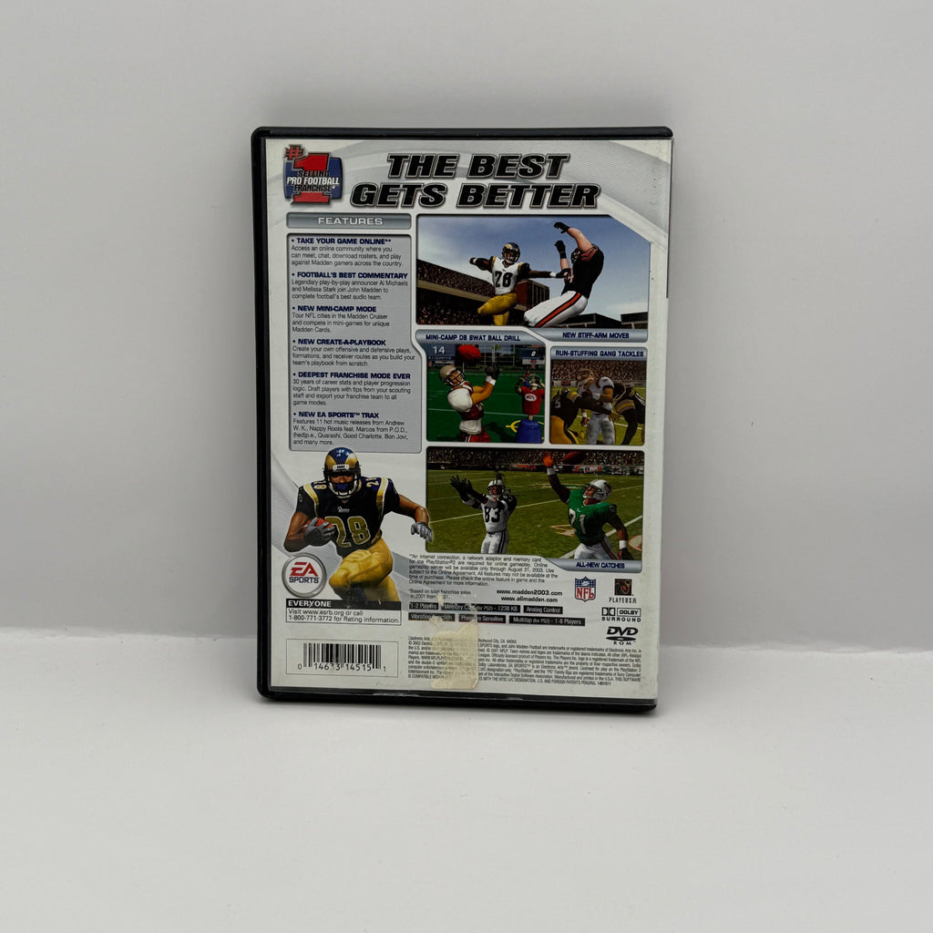 Madden NFL 2003 - PS2 - CIB