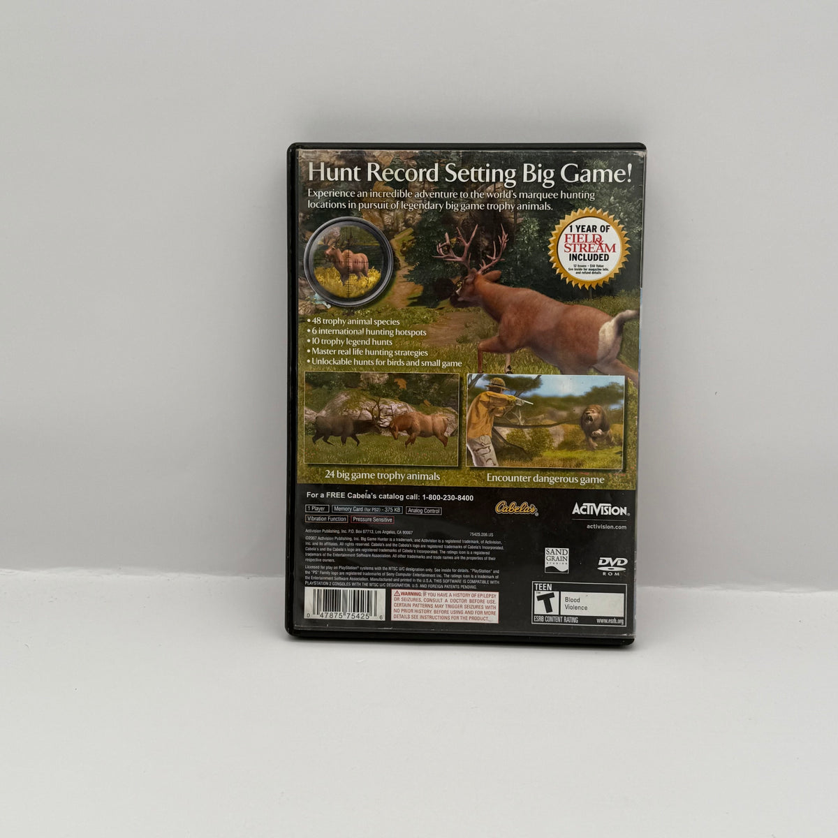 Cabela's Big Game Hunter 2008 - PS2 - CIB
