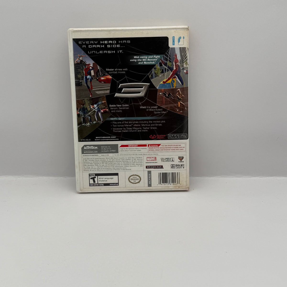 Spider-Man 3 - Wii - CIB