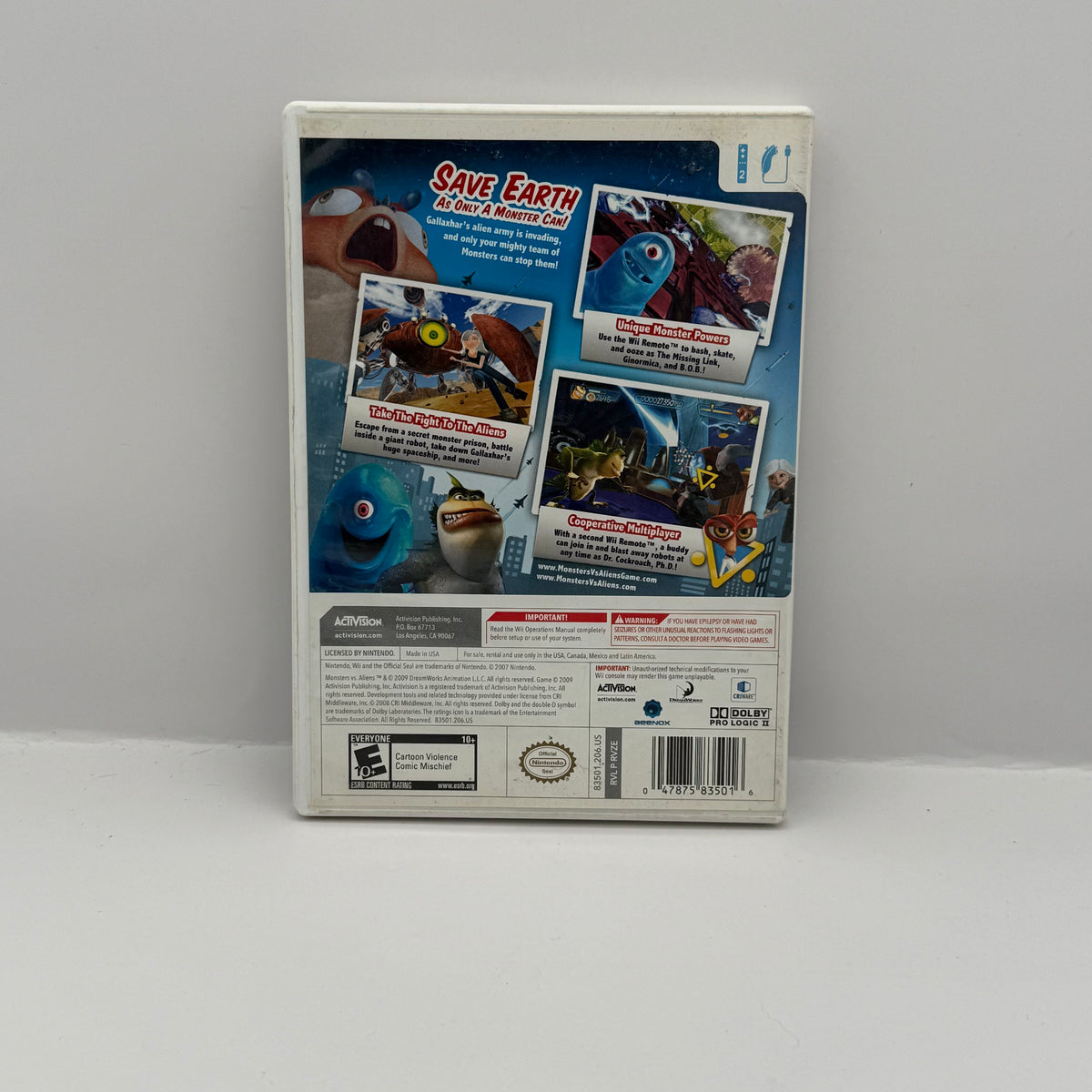 Monsters vs. Aliens - Wii - CIB