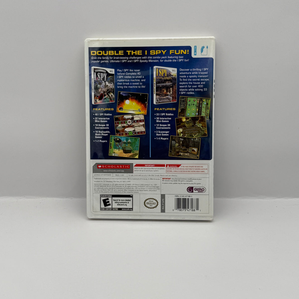 I SPY Game Pack: Ultimate I SPY & I SPY Spooky Mansion - Wii - CIB