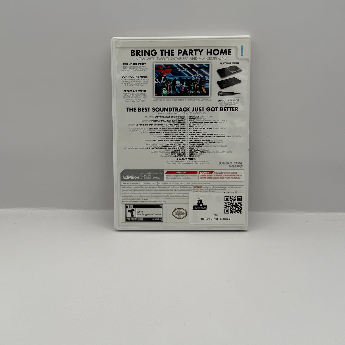 DJ Hero 2 (Game Only) - Wii - CIB