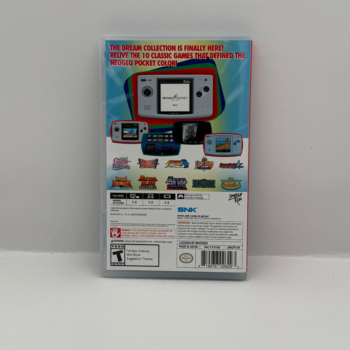 NeoGeo Pocket Color Selection Vol. 1 - Nintendo Switch - CIB