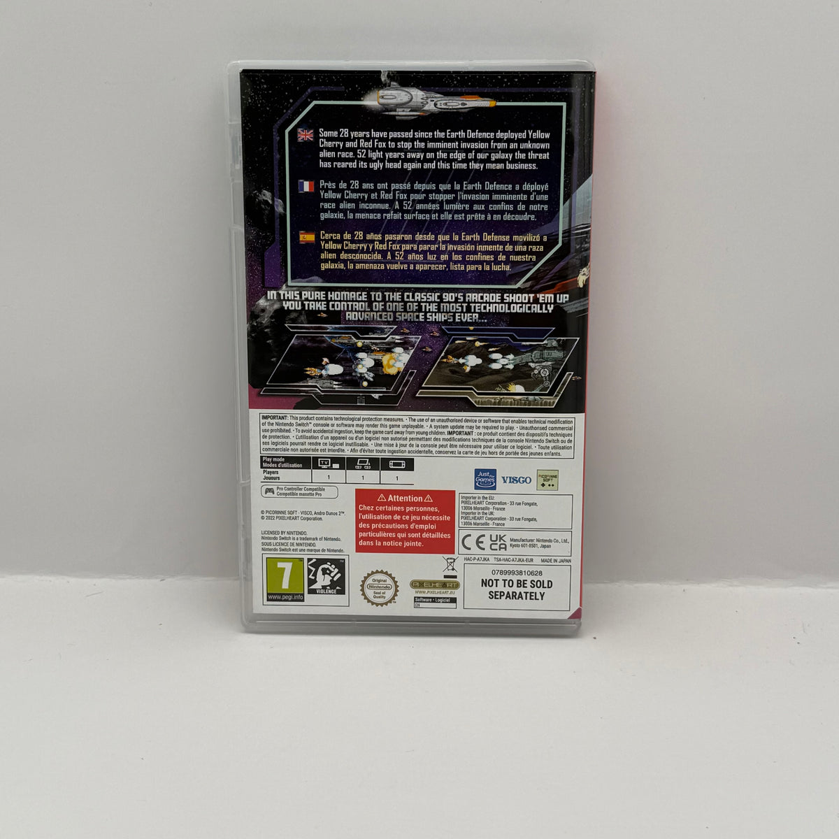 Andro Dunos II (PixelHeart Edition) - Nintendo Switch - CIB