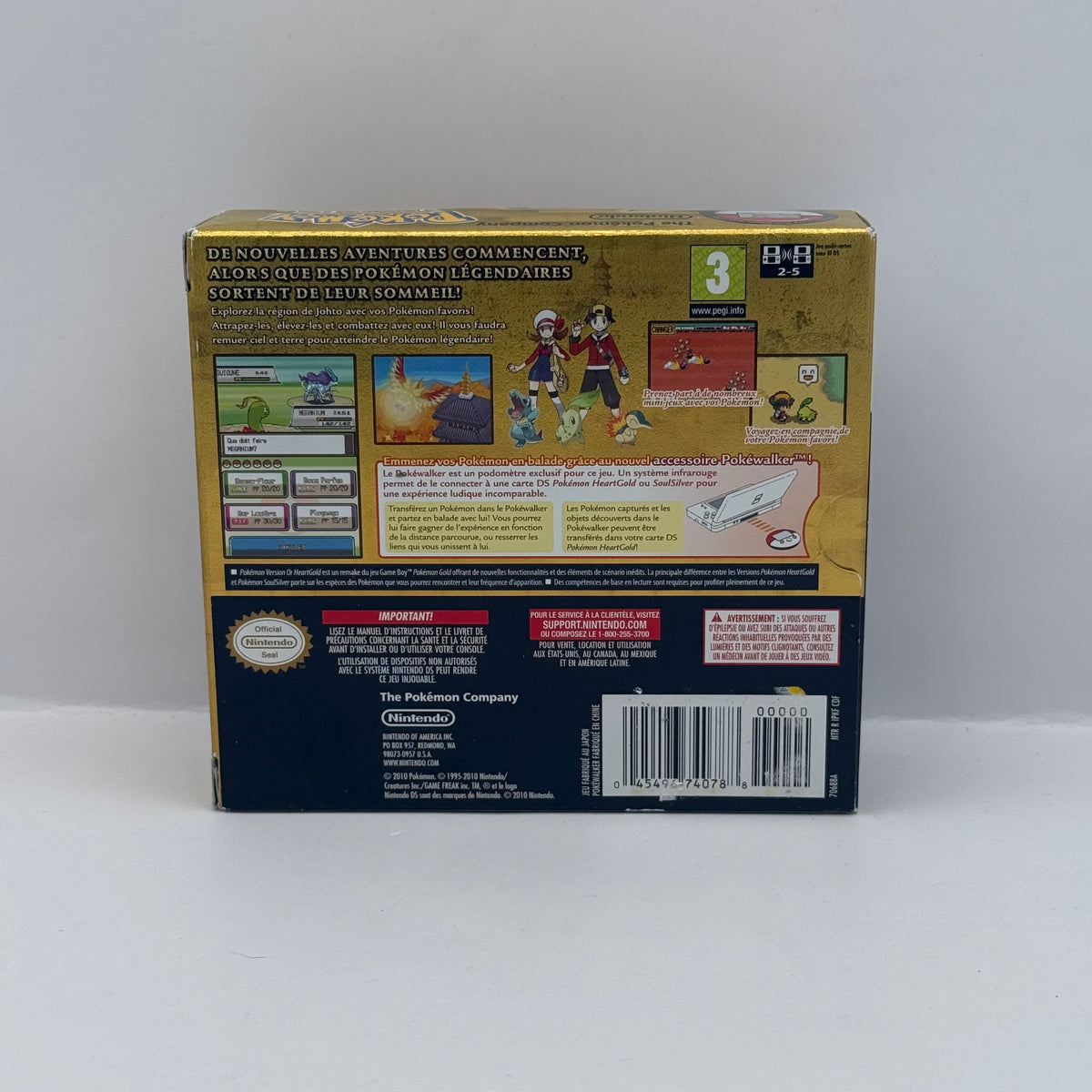 Pokémon HeartGold Version (French) - Nintendo DS - CIB