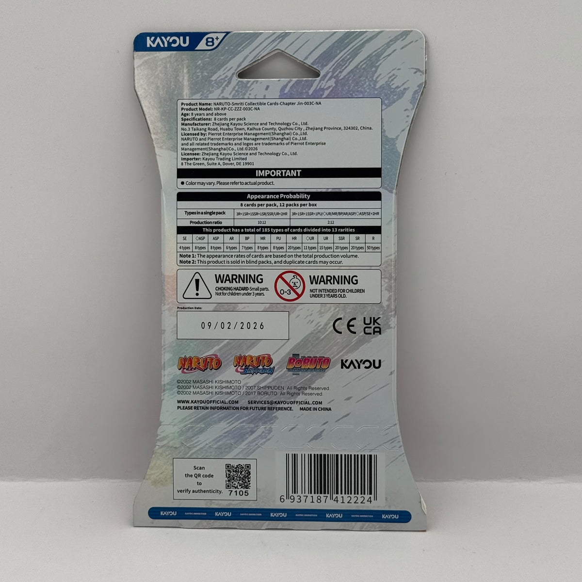 Naruto Smriti Chapter Jin Series 3 Booster Pack - Kayou Collectible Cards