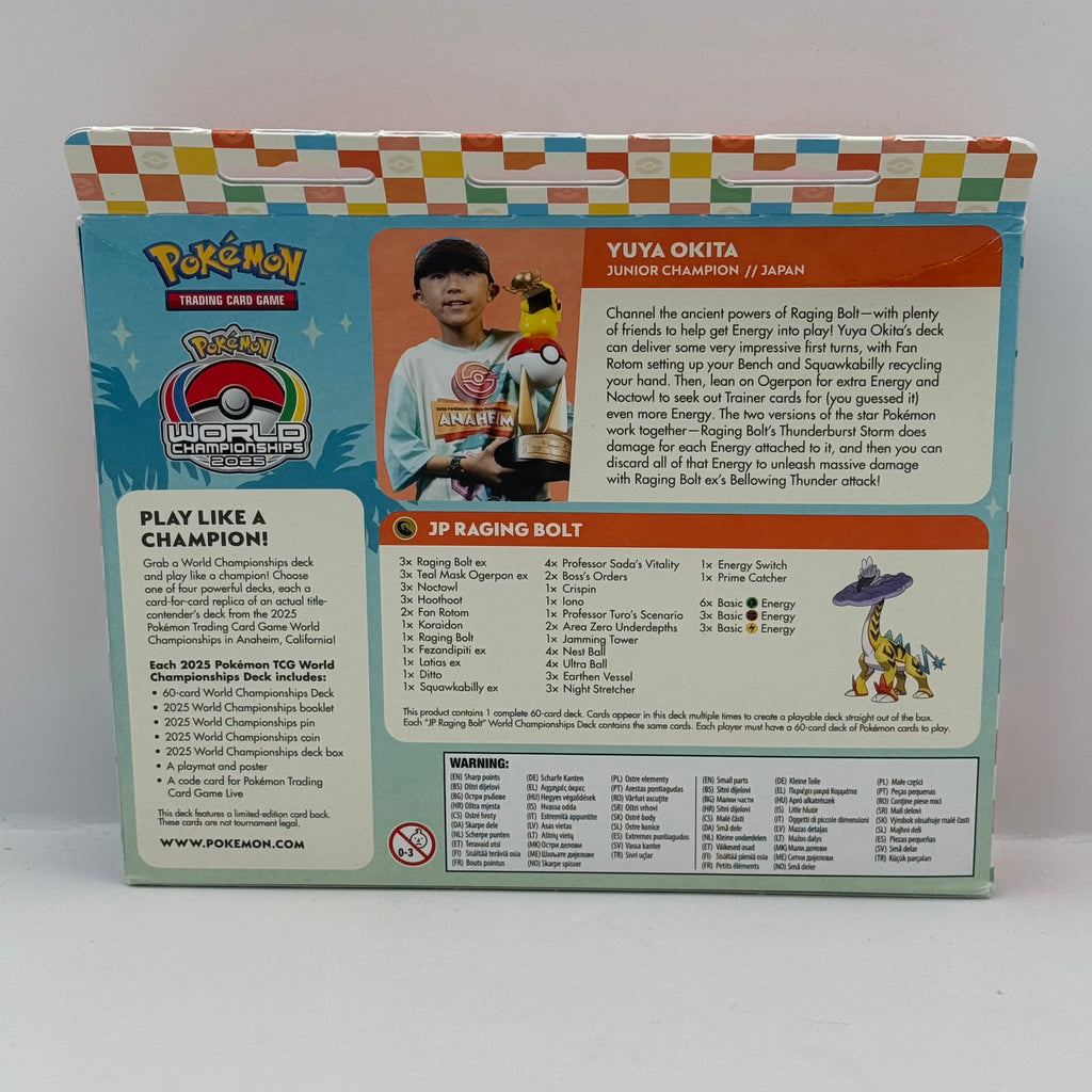 Pokémon TCG: 2025 World Championships Deck - Yuyu Okita - New Sealed
