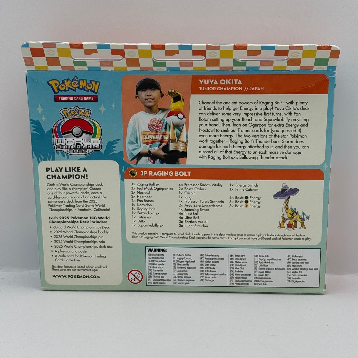 Pokémon TCG: 2025 World Championships Deck - Yuyu Okita - New Sealed