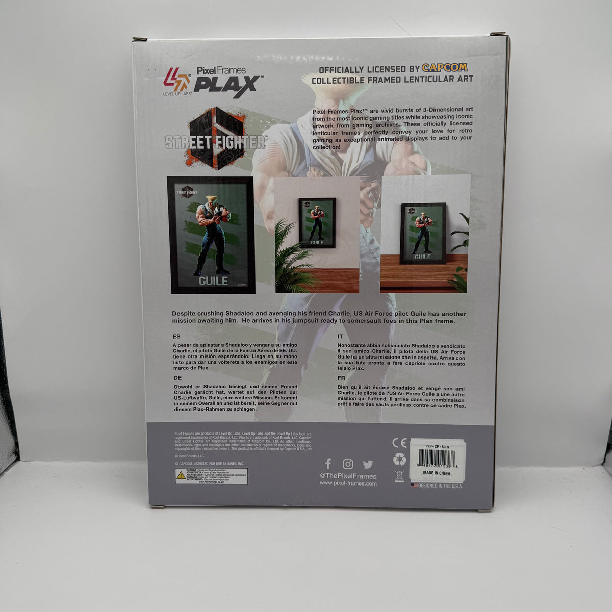 Street Fighter 6: Guile Framed Lenticular Art