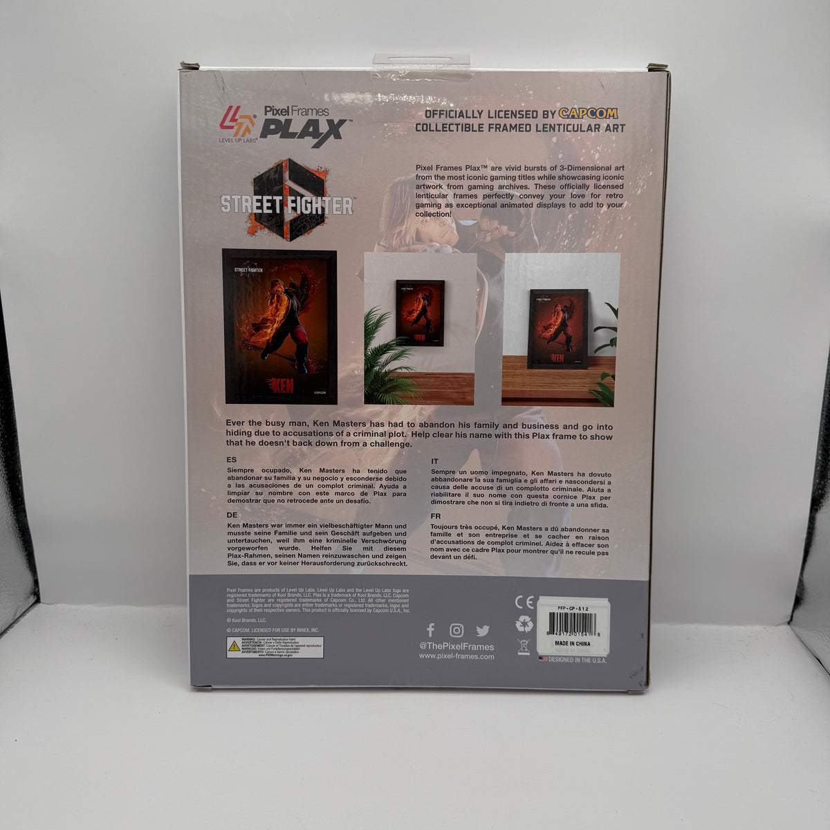 Street Fighter 6: Ken Framed Lenticular Art
