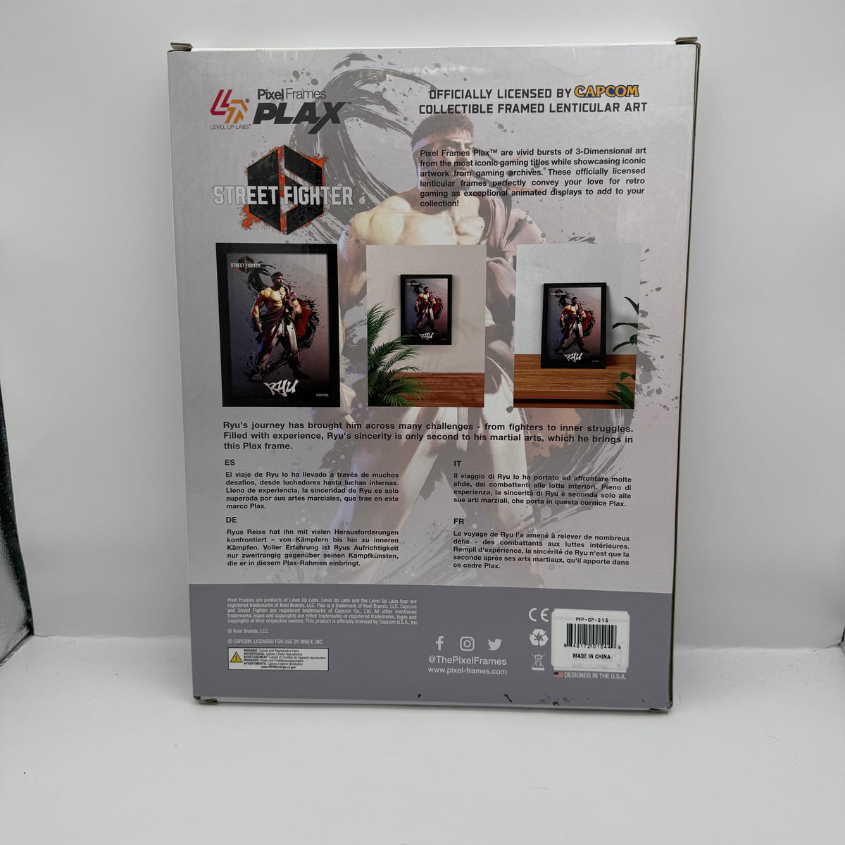 Street Fighter 6: Ryu Framed Lenticular Art