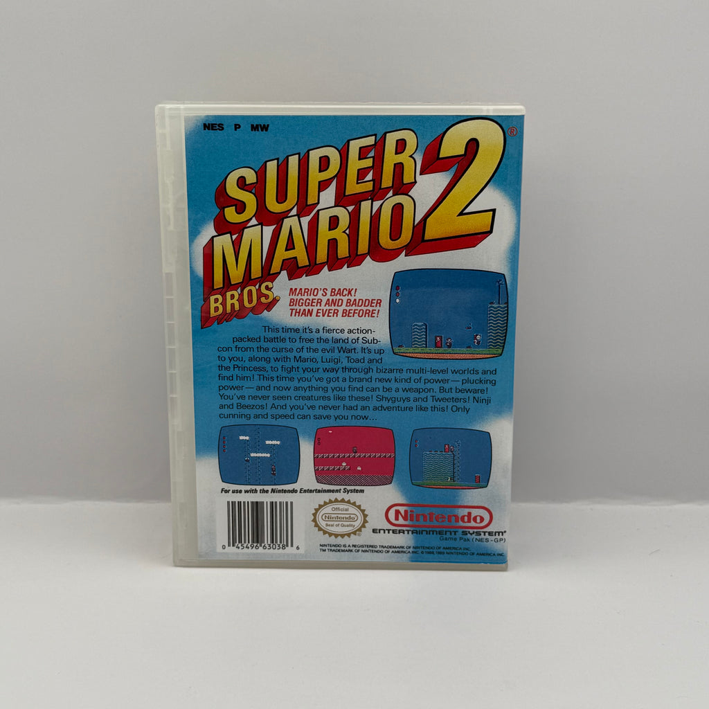 Super Mario Bros. 2 Custom Game Case - NES (Case Only, No Game)