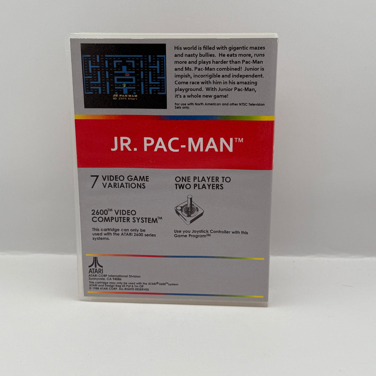 Jr. Pac-Man Custom Game Case - Atari 2600 (Case Only, No Game)