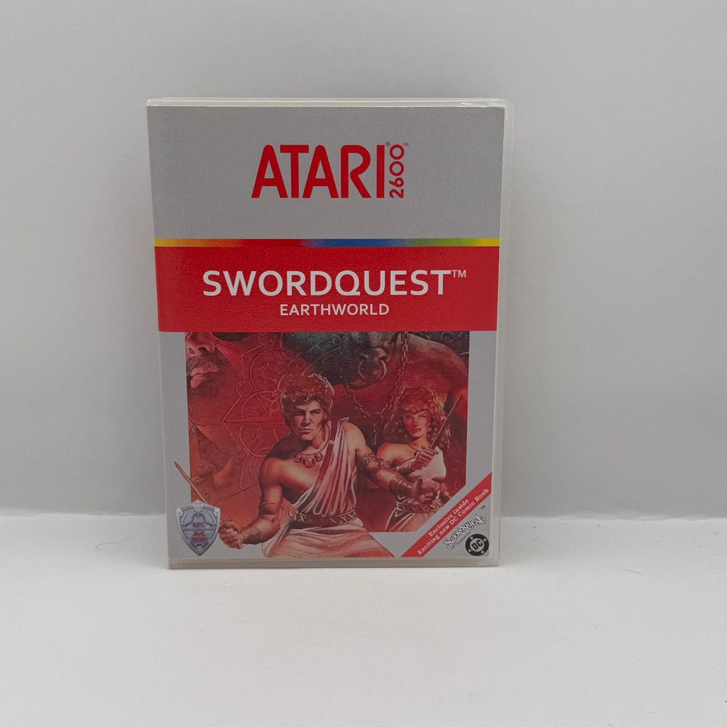 Swordquest: EarthWorld Custom Game Case - Atari 2600 (Case Only, No Game)
