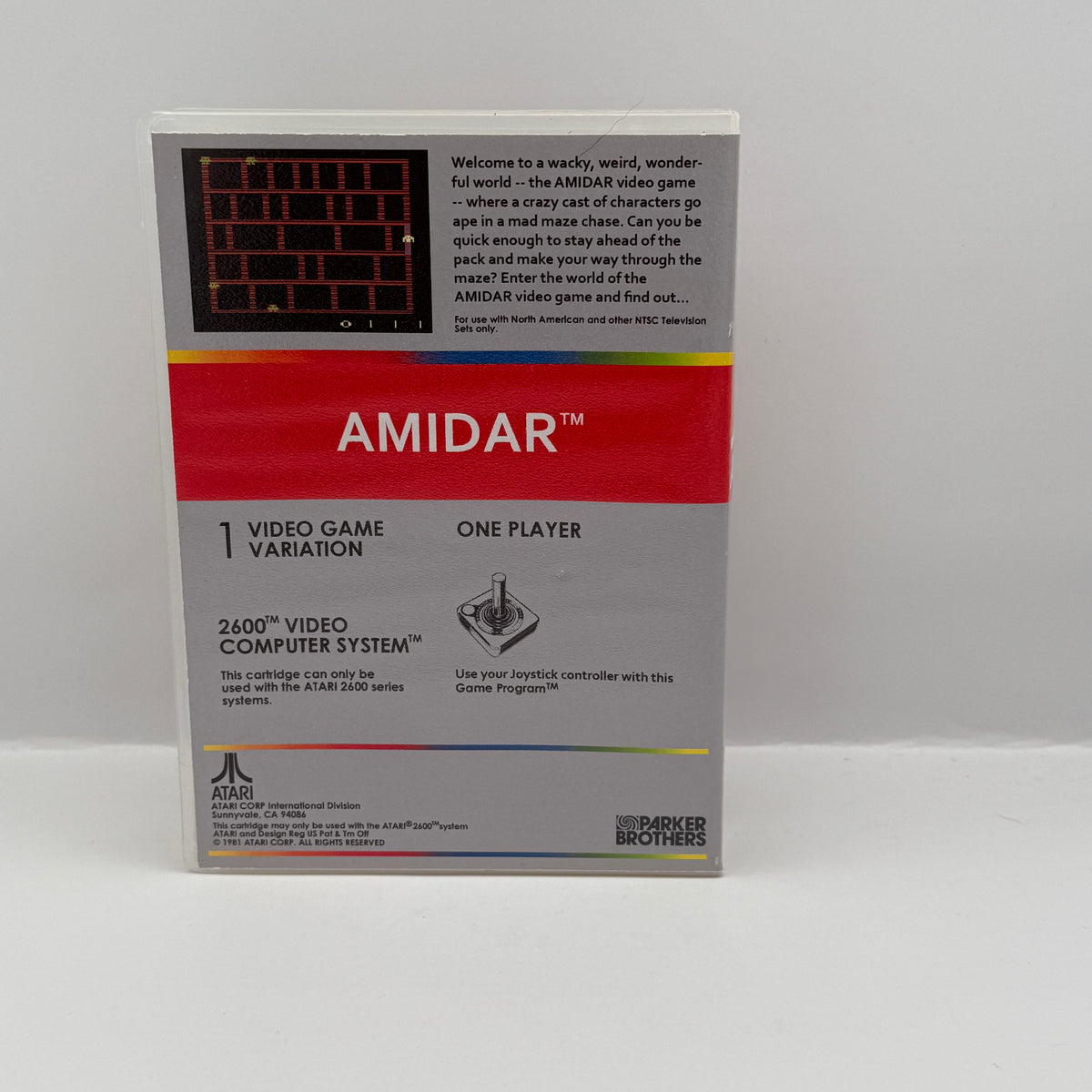 Amidar Custom Game Case - Atari 2600 (Case Only, No Game)