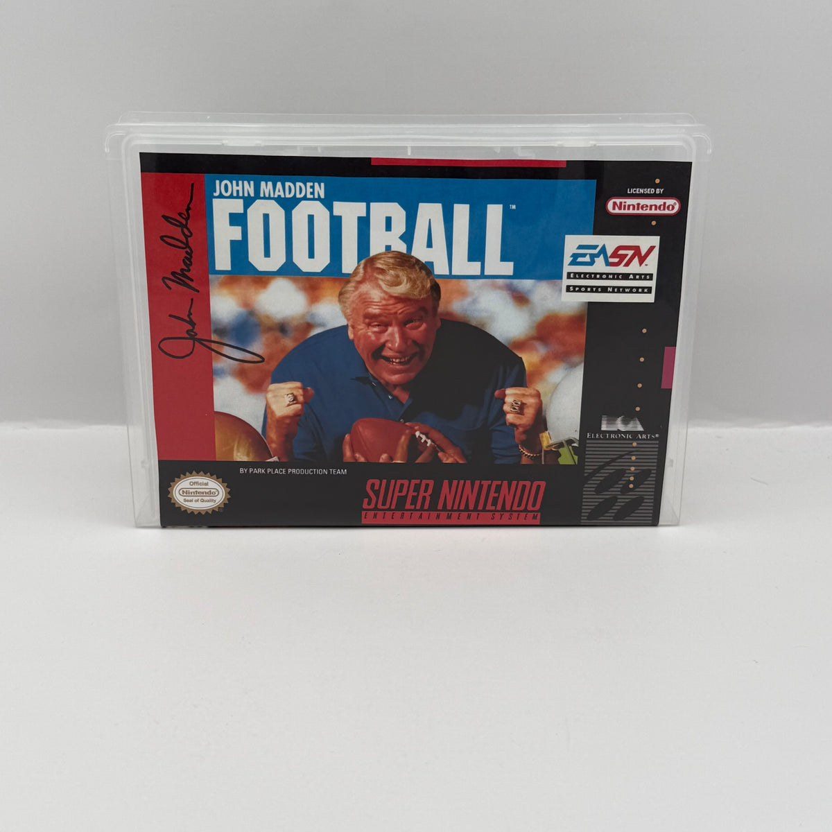John Madden Football Custom Game Case - SNES (Case Only, No Game)