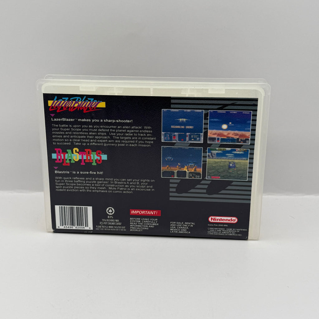Super Scope 6 Custom Game Case - SNES (Case Only, No Game)