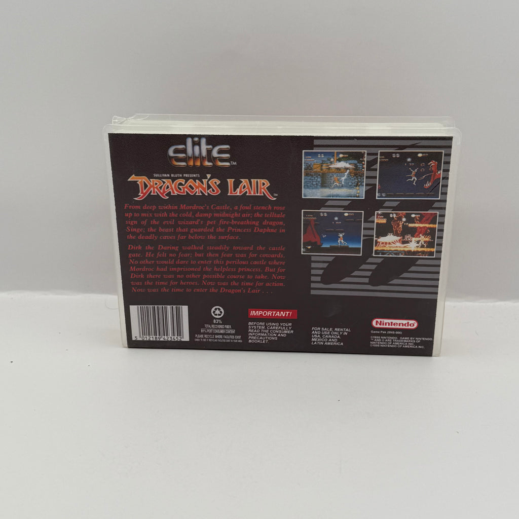 Dragon's Lair Custom Game Case - SNES (Case Only, No Game)