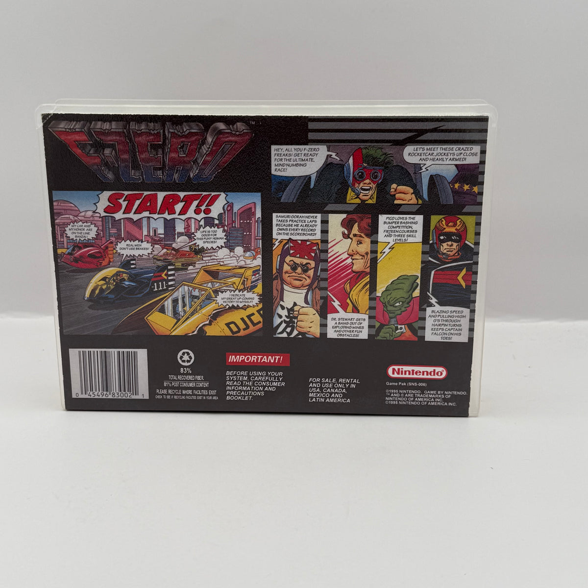 F-Zero Custom Game Case - SNES (Case Only, No Game)