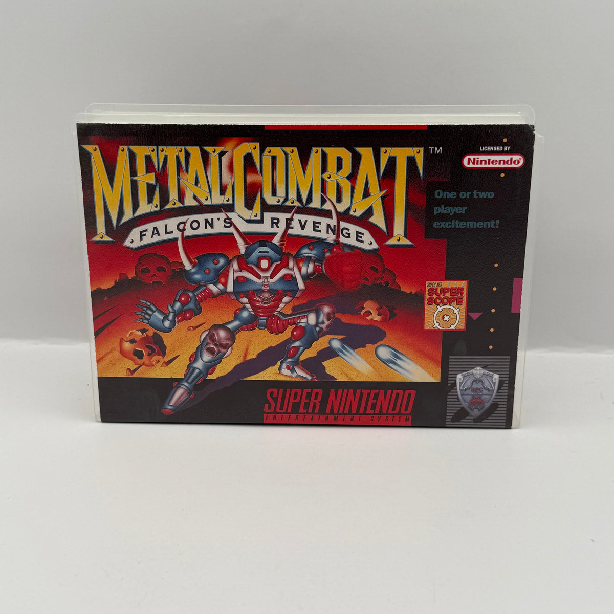 Metal Combat: Falcon's Revenge Custom Game Case - SNES (Case Only, No Game)