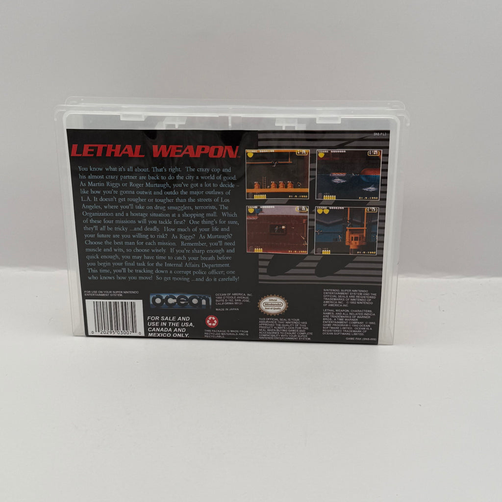 Lethal Weapon Custom Game Case - SNES (Case Only, No Game)