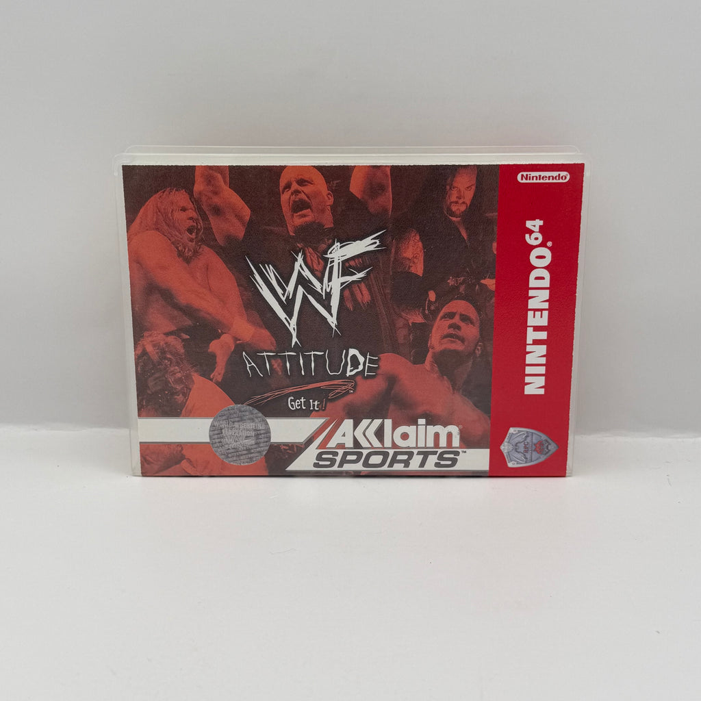 WWF Attitude Custom Game Case - Nintendo 64 (Case Only, No Game)