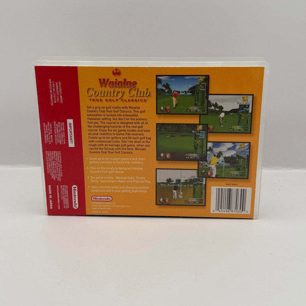 Waialae Country Club: True Golf Classics Custom Game Case - Nintendo 64 (Case Only, No Game)