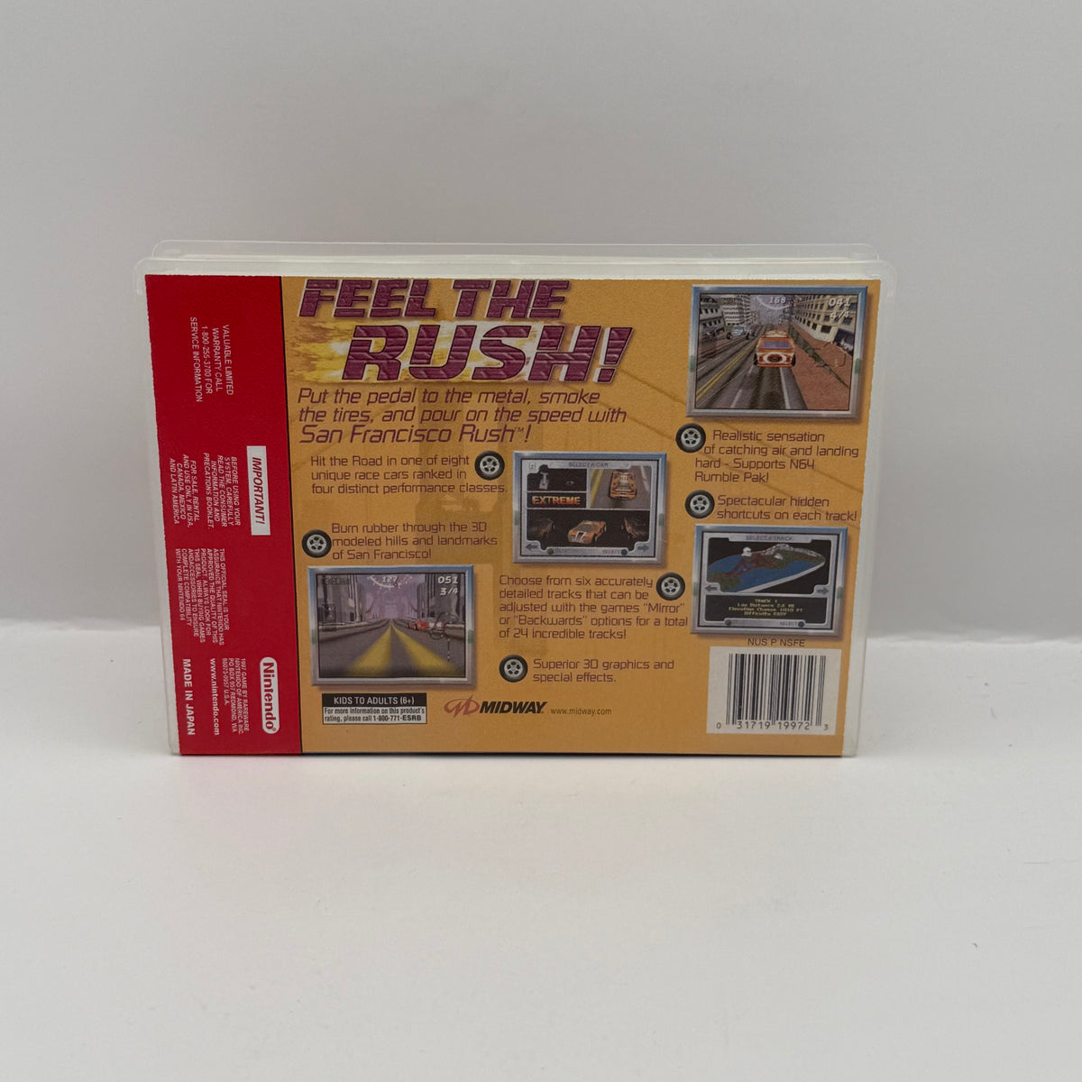 San Francisco Rush: Extreme Racing Custom Game Case - Nintendo 64 (Case Only, No Game)