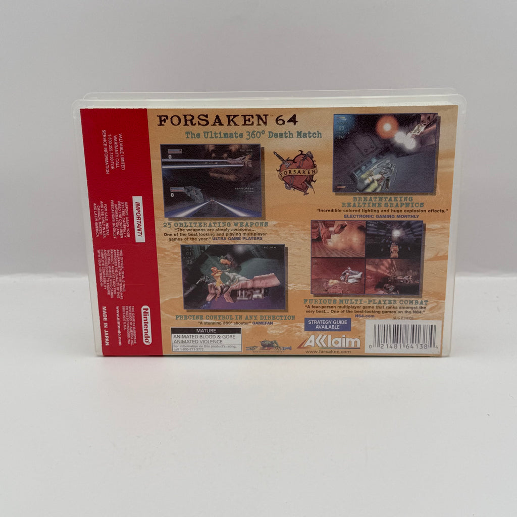Forsaken 64 Custom Game Case - Nintendo 64 (Case Only, No Game)