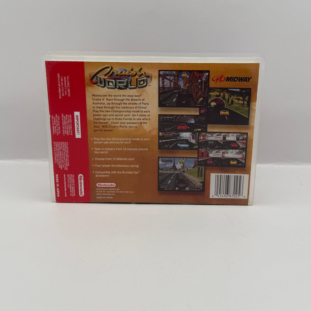 Cruis'n World Custom Game Case - Nintendo 64 (Case Only, No Game)