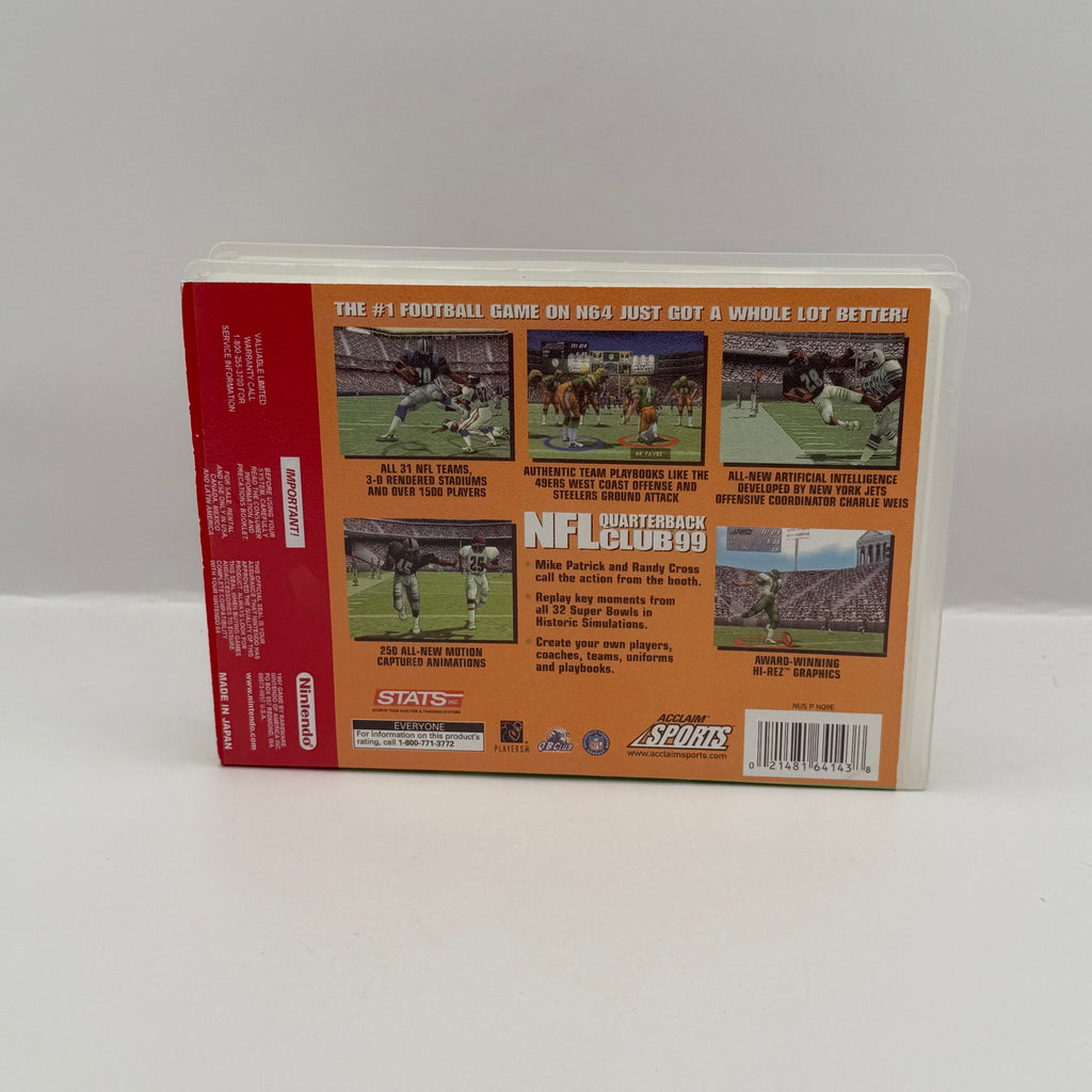 NFL Quarterback Club 99 Custom Game Case - Nintendo 64 (Case Only, No Game)