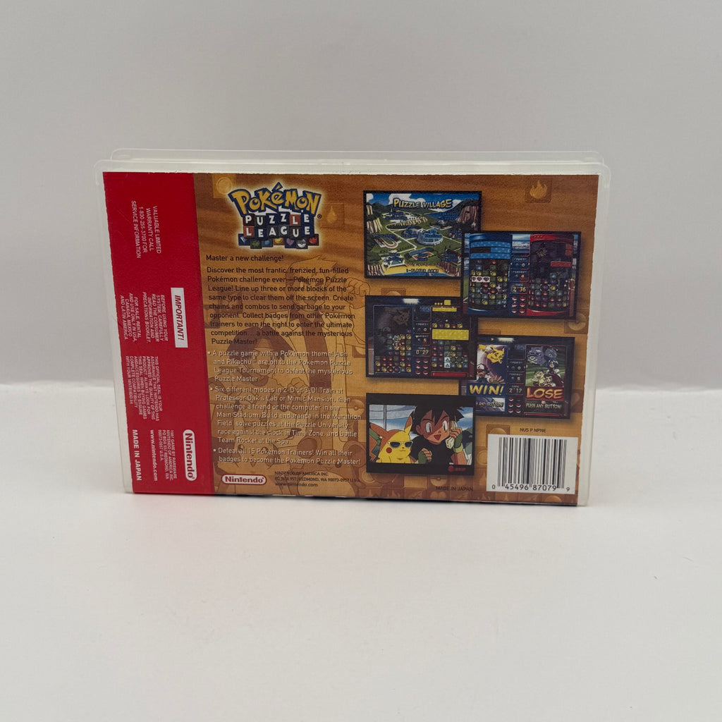 Pokémon Puzzle League Custom Game Case - Nintendo 64 (Case Only, No Game)