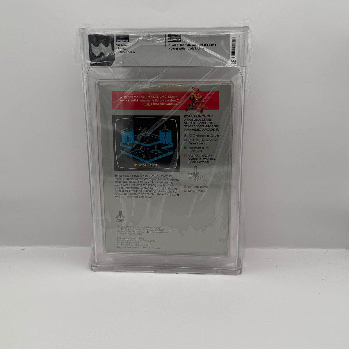 Crystal Castles (Atari 2600) WATA 9.2 A Sealed