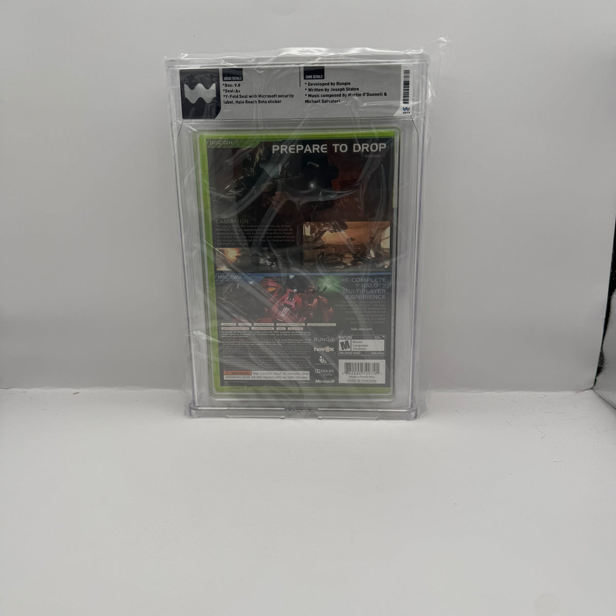 Halo 3: ODST (Xbox 360) WATA 9.8 A+ Sealed - Halo Reach Beta Sticker