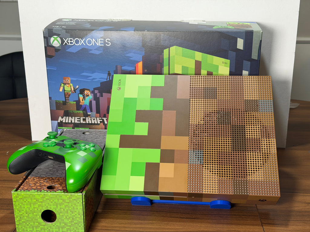 Xbox One S Minecraft Limited Edition 1TB Console with Creeper Controller