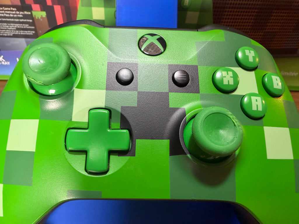 Xbox One S Minecraft Limited Edition 1TB Console with Creeper Controller