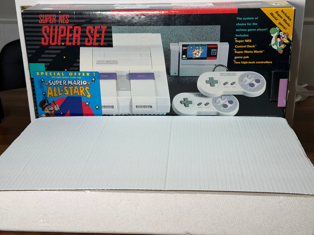 Super Nintendo SNES Super Set CIB with Super Mario World & All-Stars