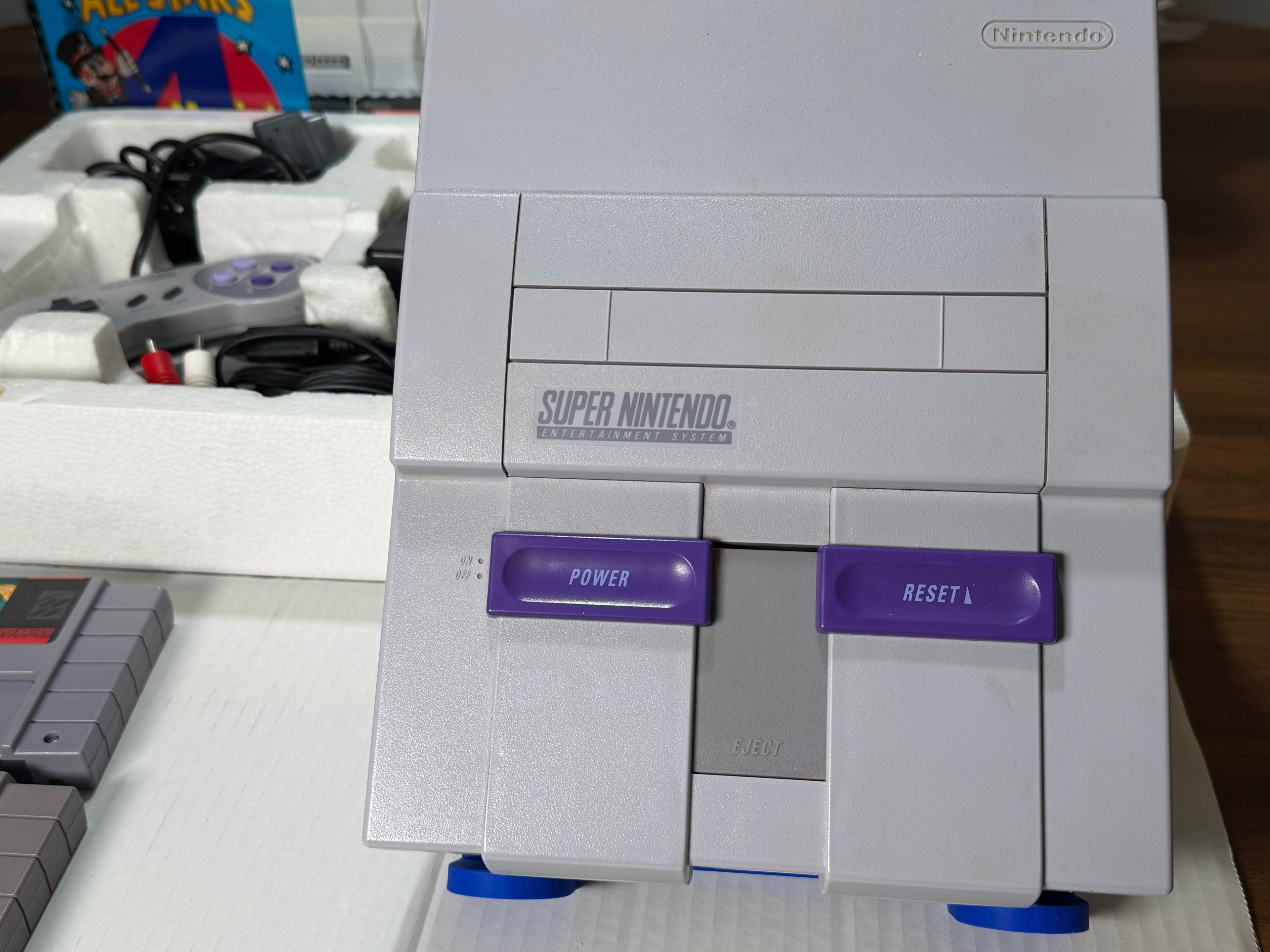 Super Nintendo SNES Super Set CIB with Super Mario World & All-Stars