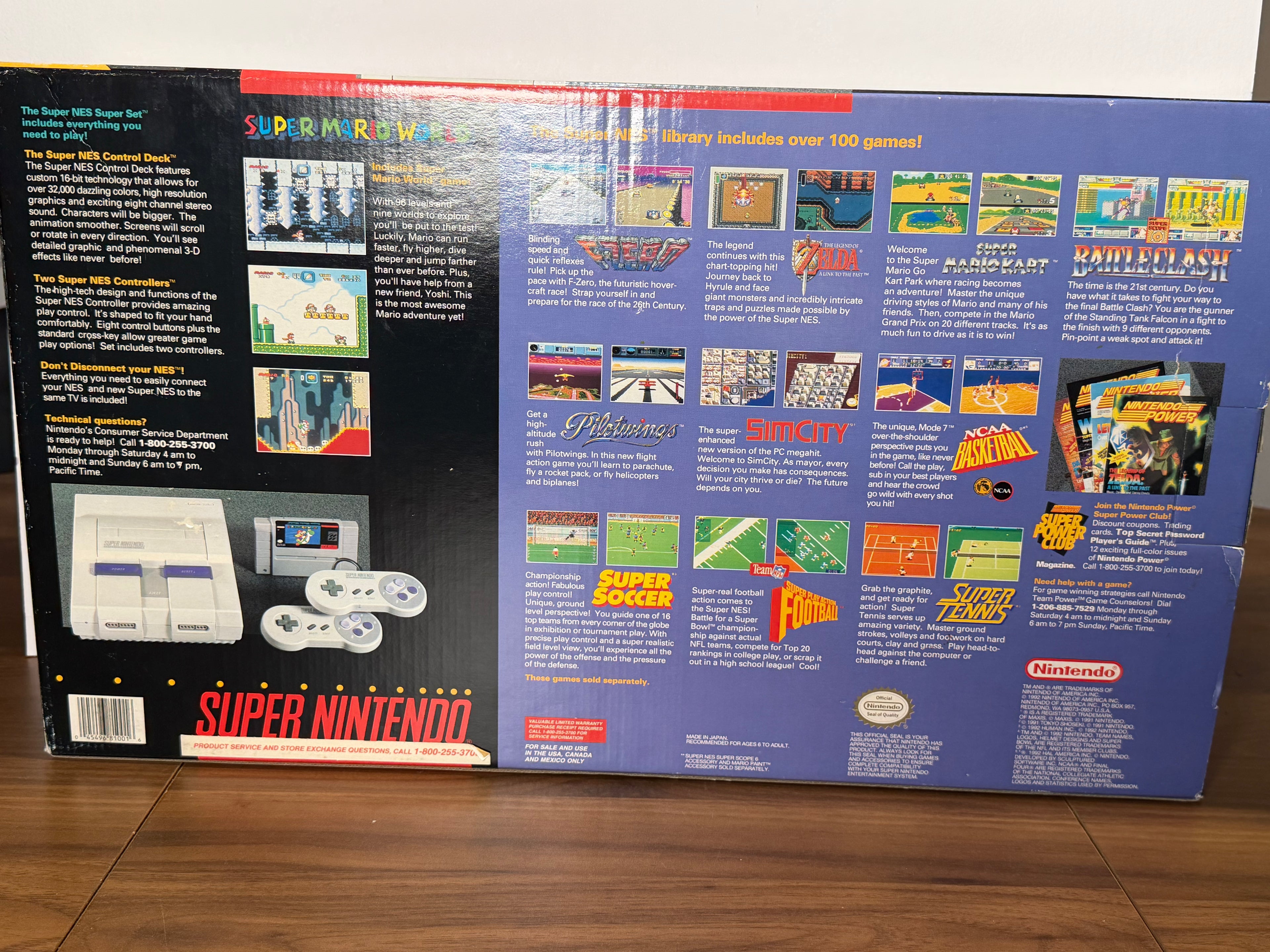 Super Nintendo SNES Super Set CIB with Super Mario World & All-Stars