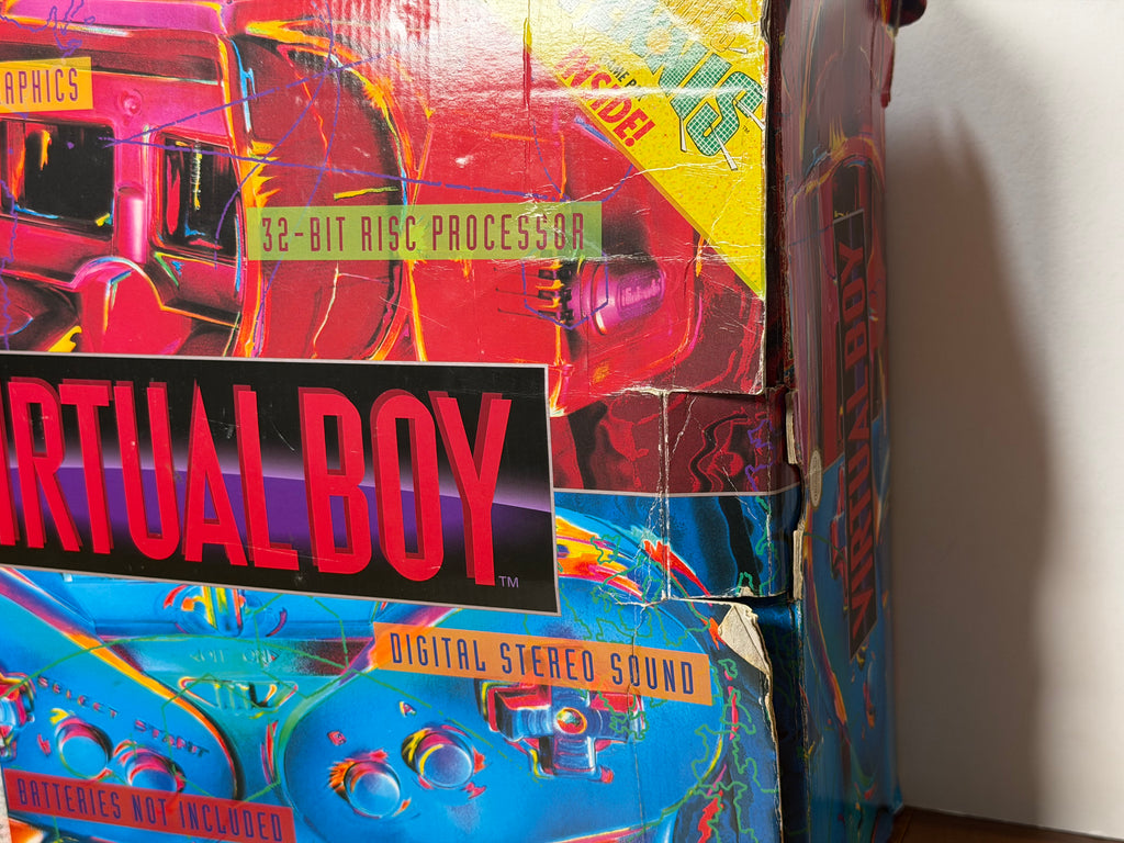 Nintendo Virtual Boy Complete CIB Bundle with AC Adapter Tap