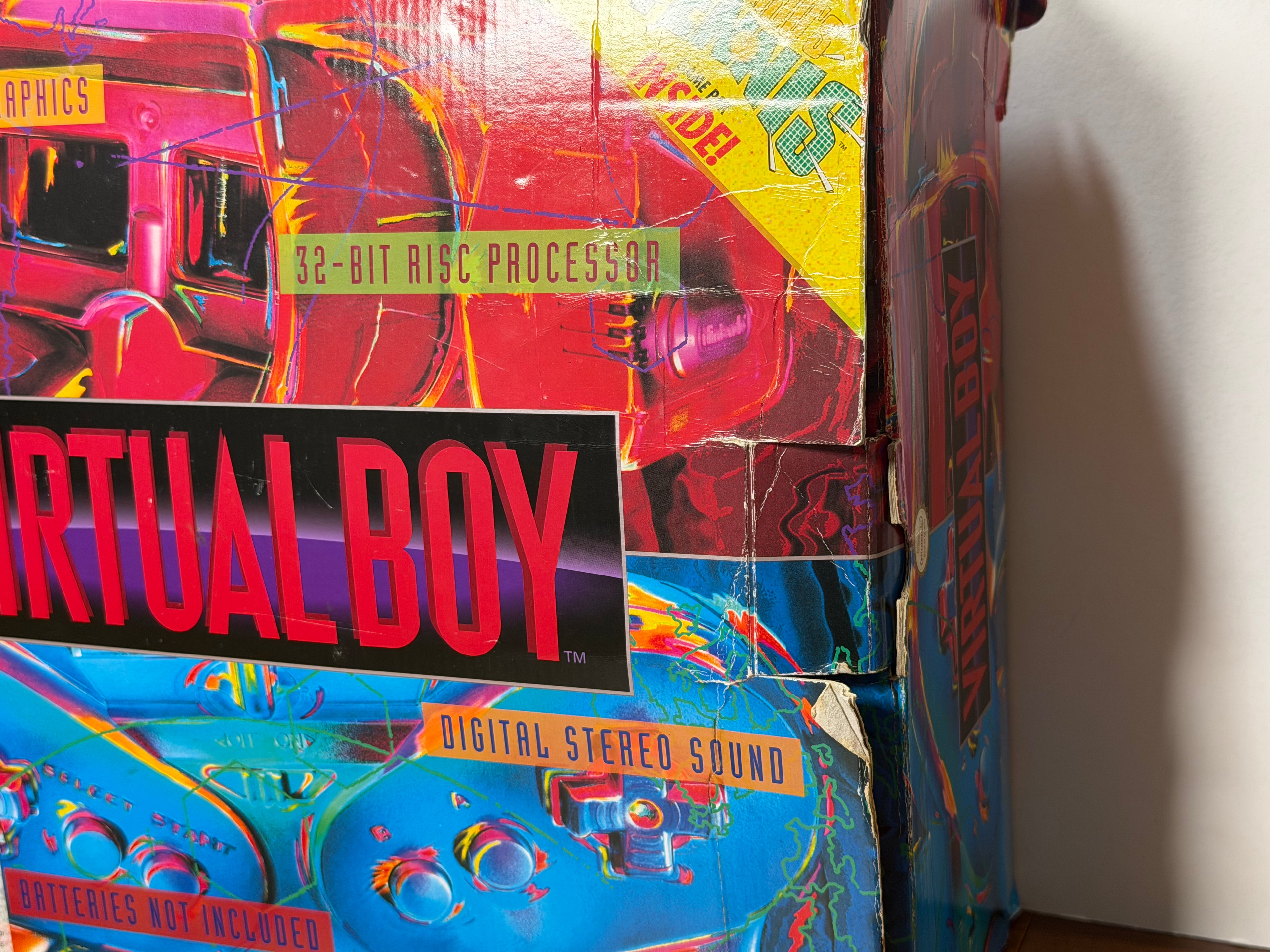 Nintendo Virtual Boy Complete CIB Bundle with AC Adapter Tap