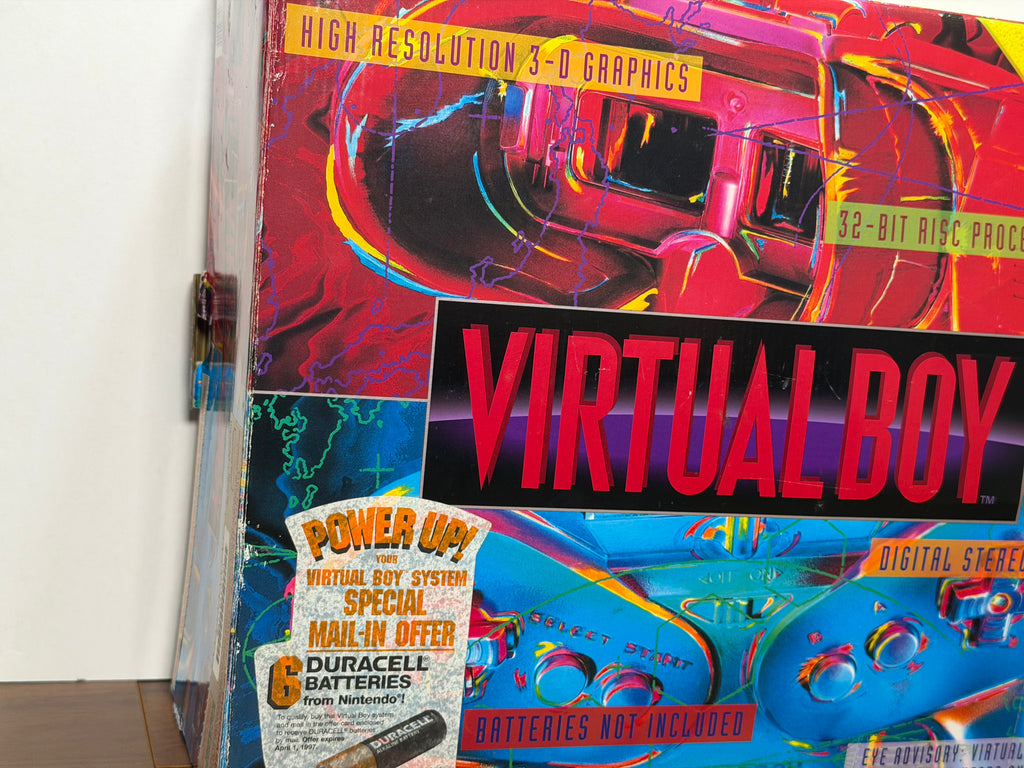 Nintendo Virtual Boy Complete CIB Bundle with AC Adapter Tap