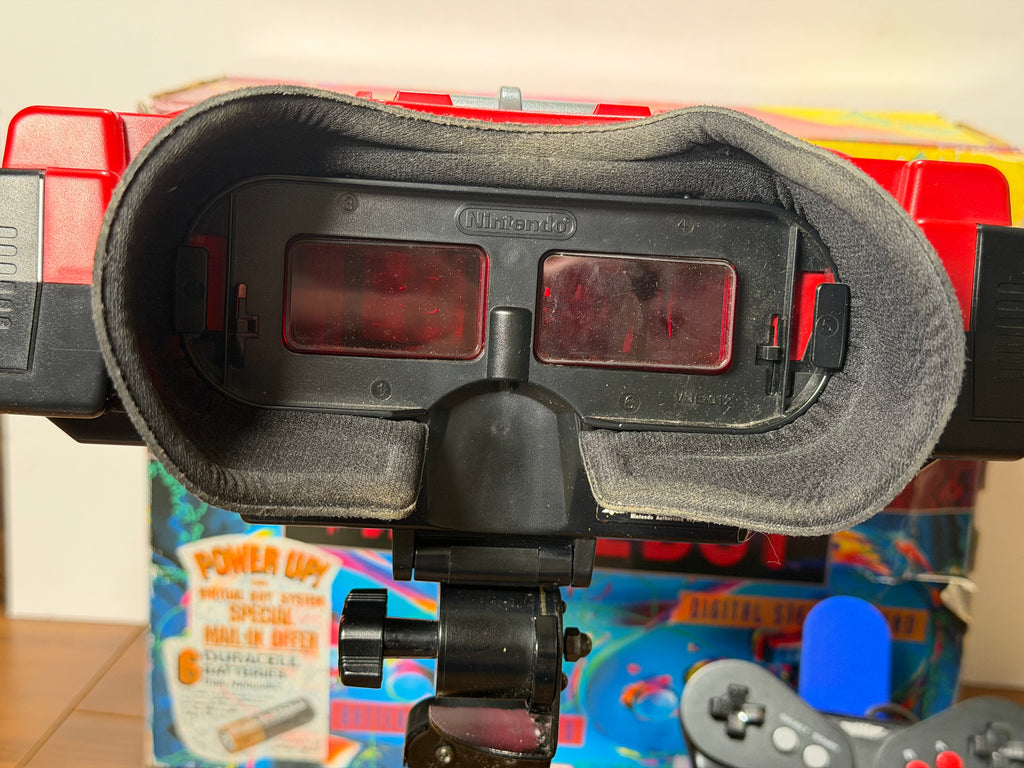 Nintendo Virtual Boy Complete CIB Bundle with AC Adapter Tap