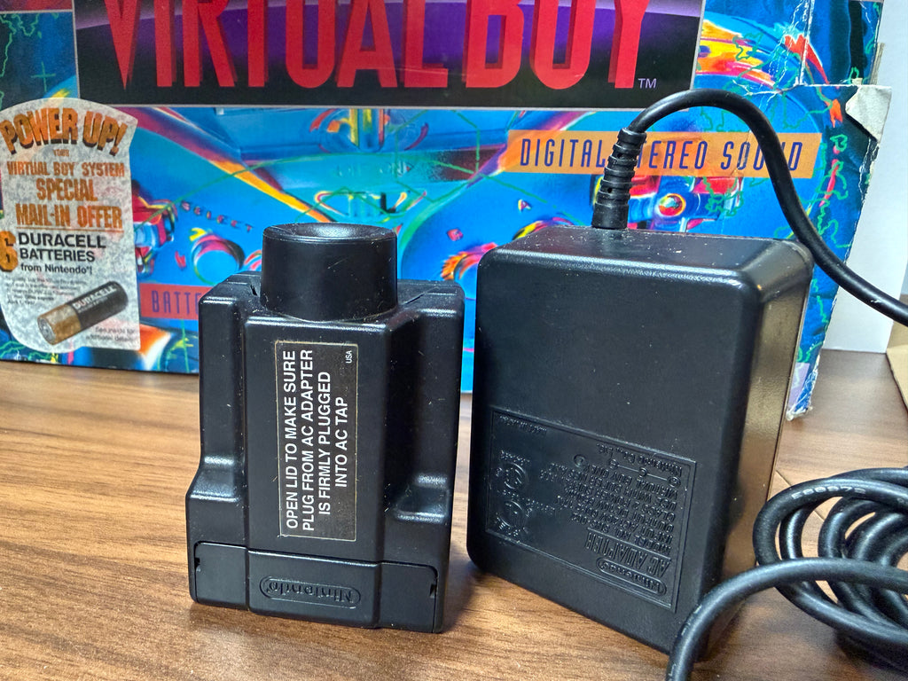 Nintendo Virtual Boy Complete CIB Bundle with AC Adapter Tap