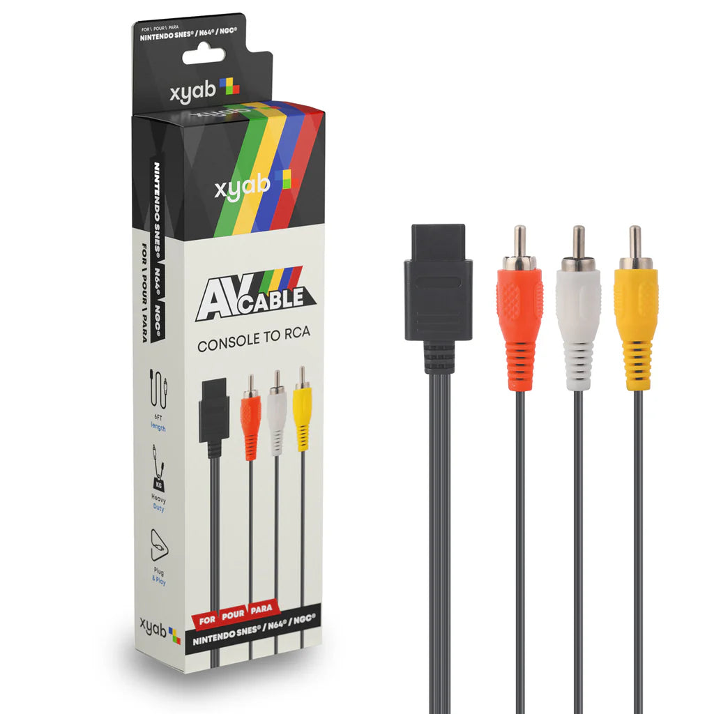 SNES/N64/GameCube AV Composite Cable