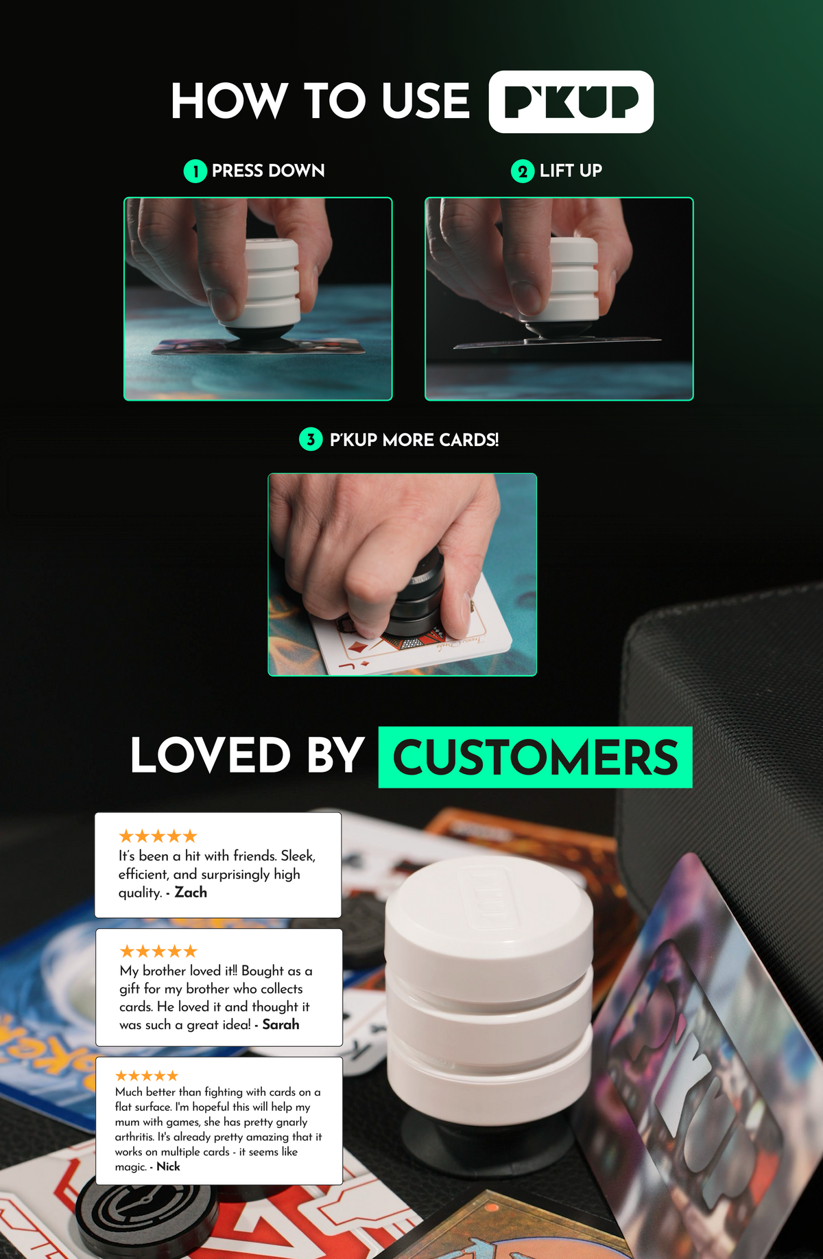 P'kup Card Lifter