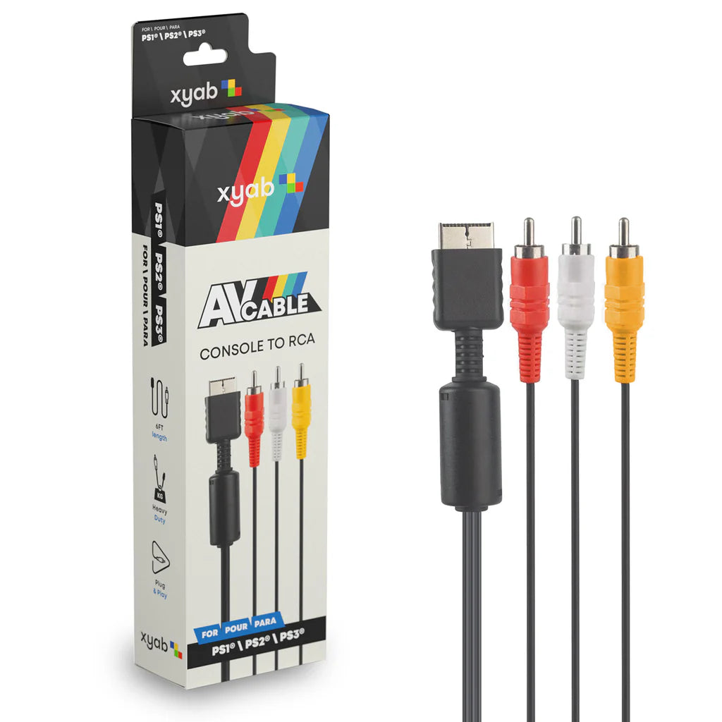 PS1/PS2/PS3 AV Composite Cable