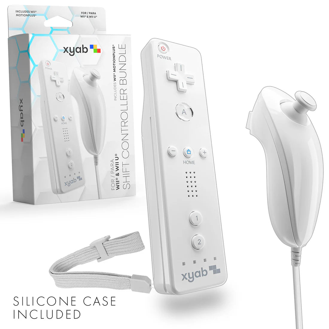 SHIFT Wireless Wiimote & Nunchuk Controller Set for Wii / Wii U